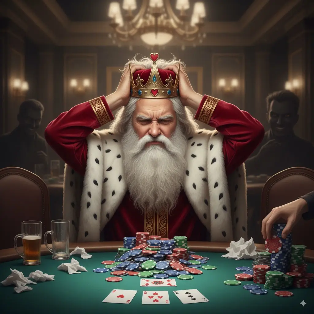 Poker player handling tilt