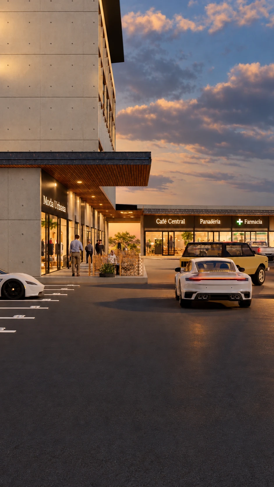 Render del proyecto · locales comerciales