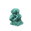 Statue pensive