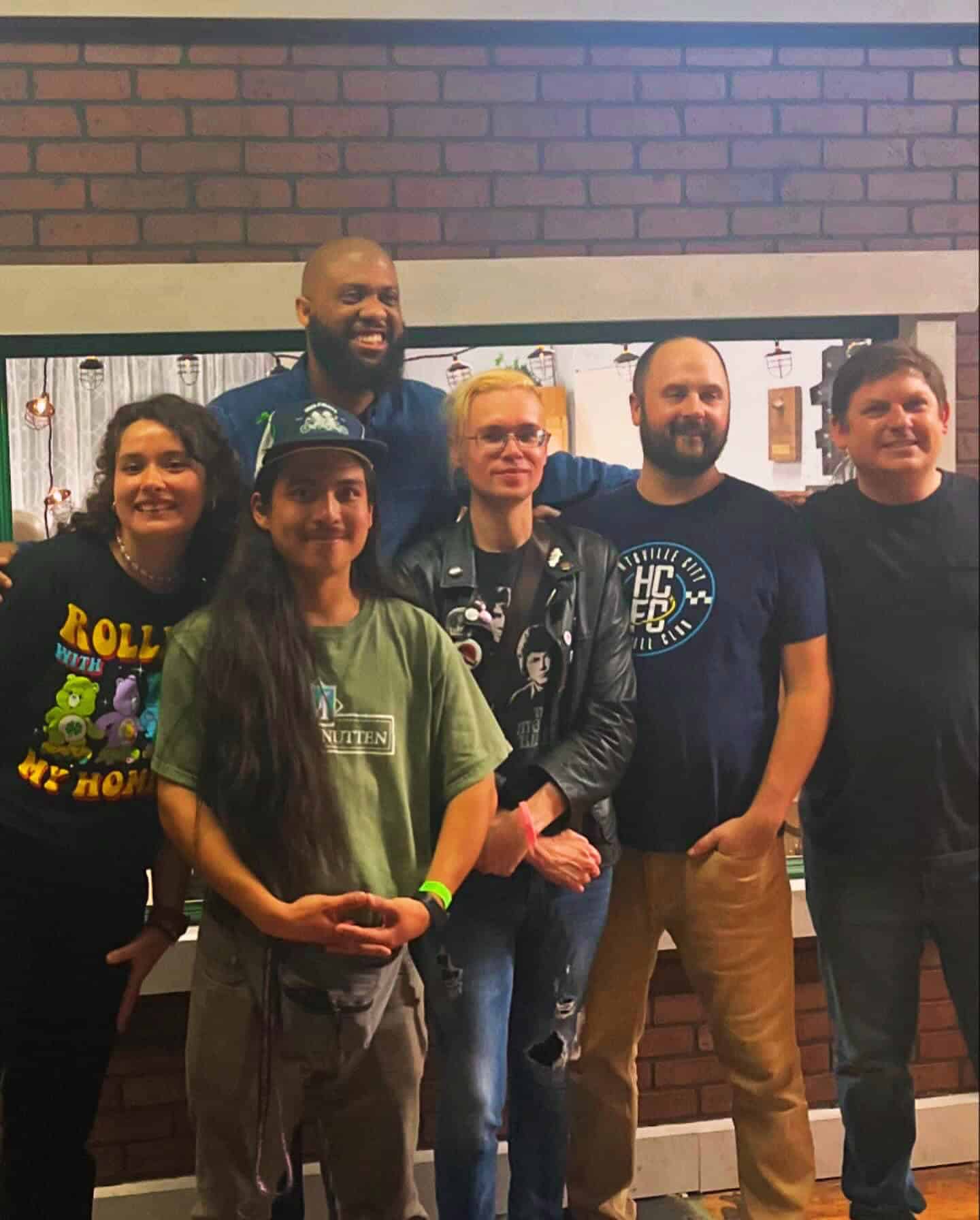 Left to right: Ashlynn Lutz, Alex Zee, Jonathan Silver, Matthew Tate, Justin Ledlow,