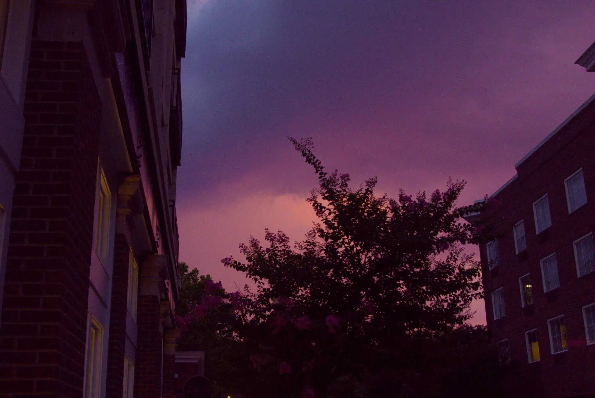 Photo of
          Prividence, Alabama Skyline at dusk.