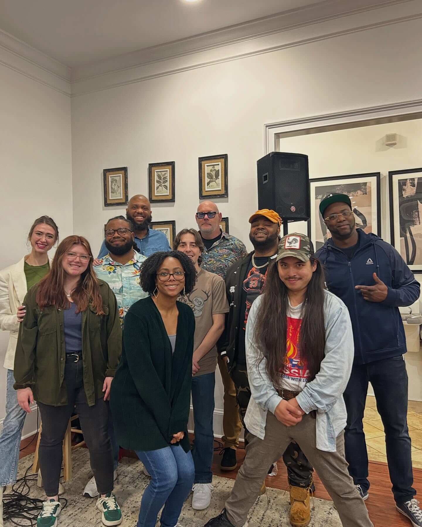 Left to right: Sierra Moses, Haley Chambers, SiFi, Jonathan Silver, Nikki Johnson, Charles Hood, Scott Curtis, Ty Funny, Alex Zee, M Dot White