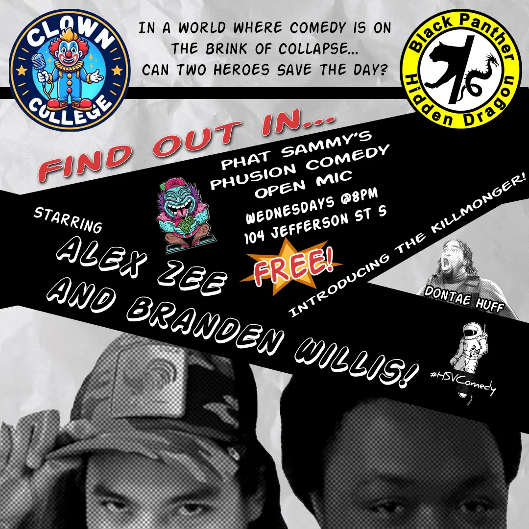 Phusion Comedy Open Mic Every Wednesday at 8pm in Huntsville, Alabama