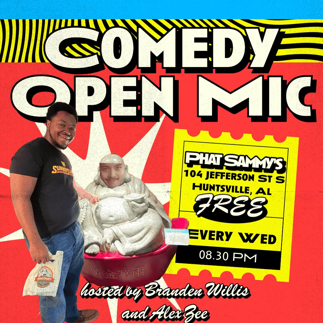 Phusion Comedy Open Mic Every Wednesday at 8pm in Huntsville, Alabama 2