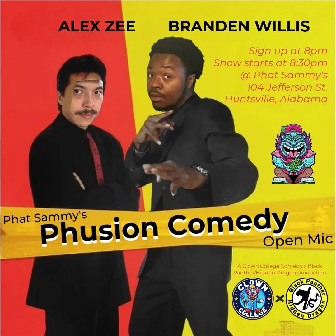 Phusion Comedy Open Mic Every Wednesday at 8pm in Huntsville, Alabama 2