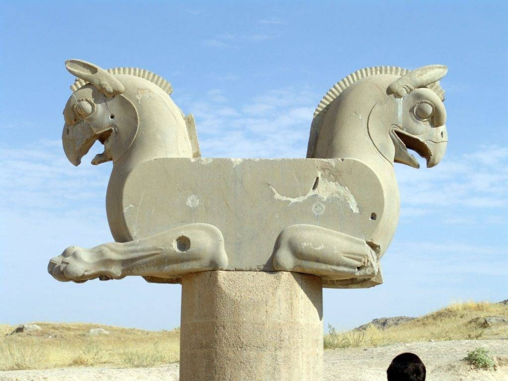 Persepolis - Column capital in the form of griffins