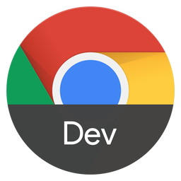 Chrome Dev 60-99 browser logo