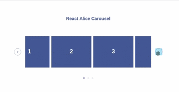 React Alice Carousel Thumbnails