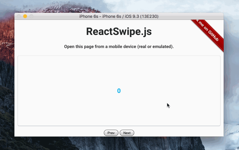 React Swipe Carousel