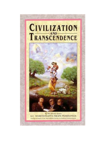 Civilization and Transcendence