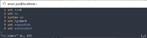 .vimrc文件 .vimrc文件