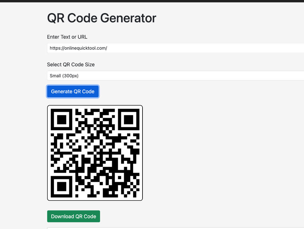 QR Code Generator - Online Quick Tool