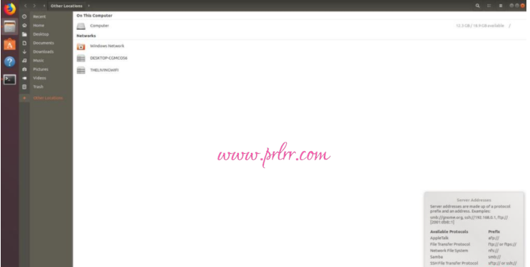 使用Gnome文件管理器连接到服务器:FTP/SFTP、Samba、NFS的方法