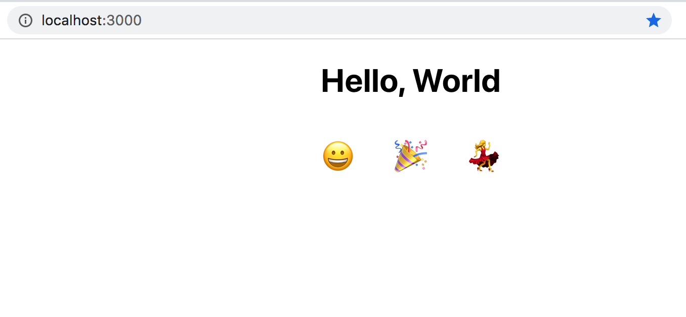 Browser with emoji