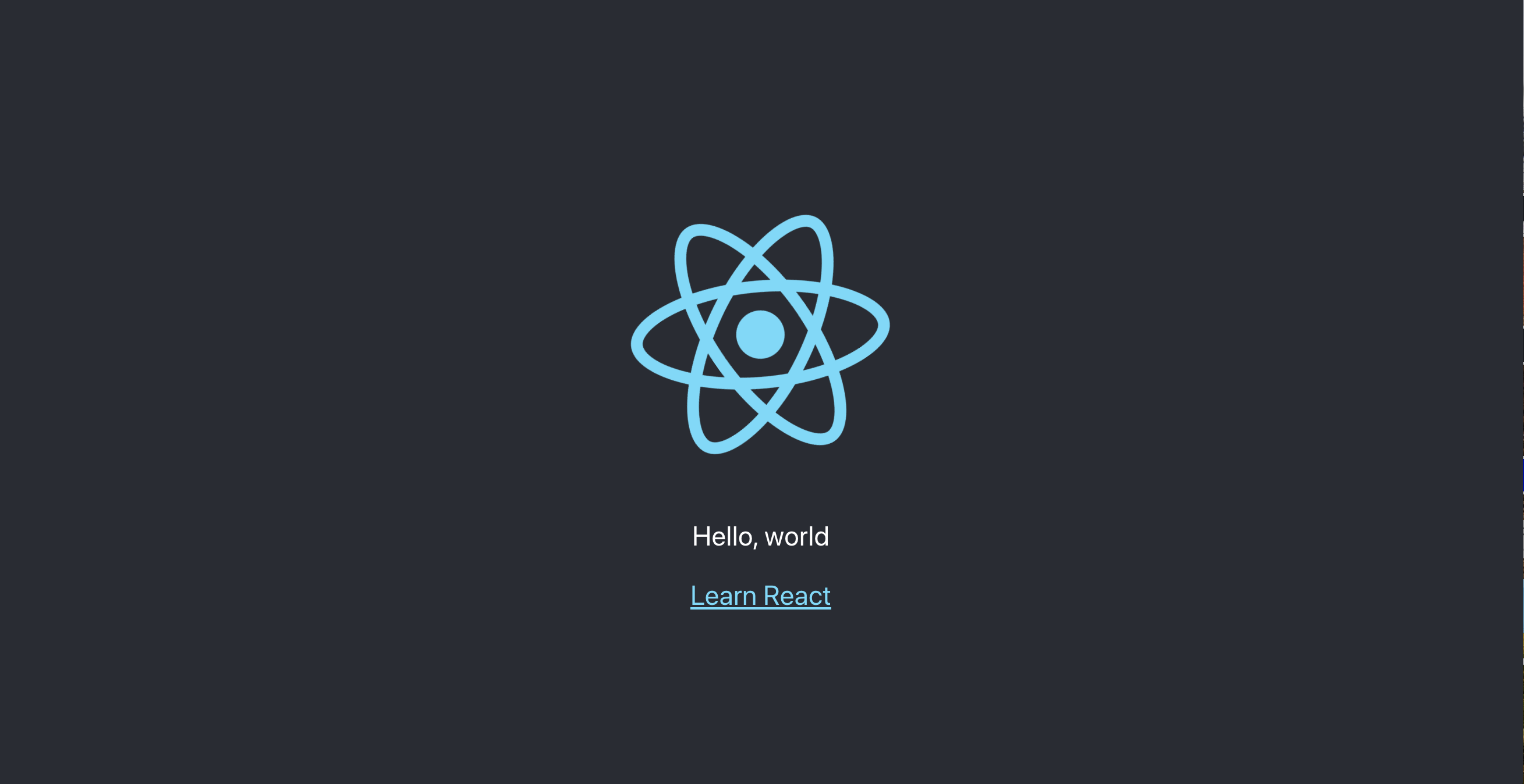 React template project