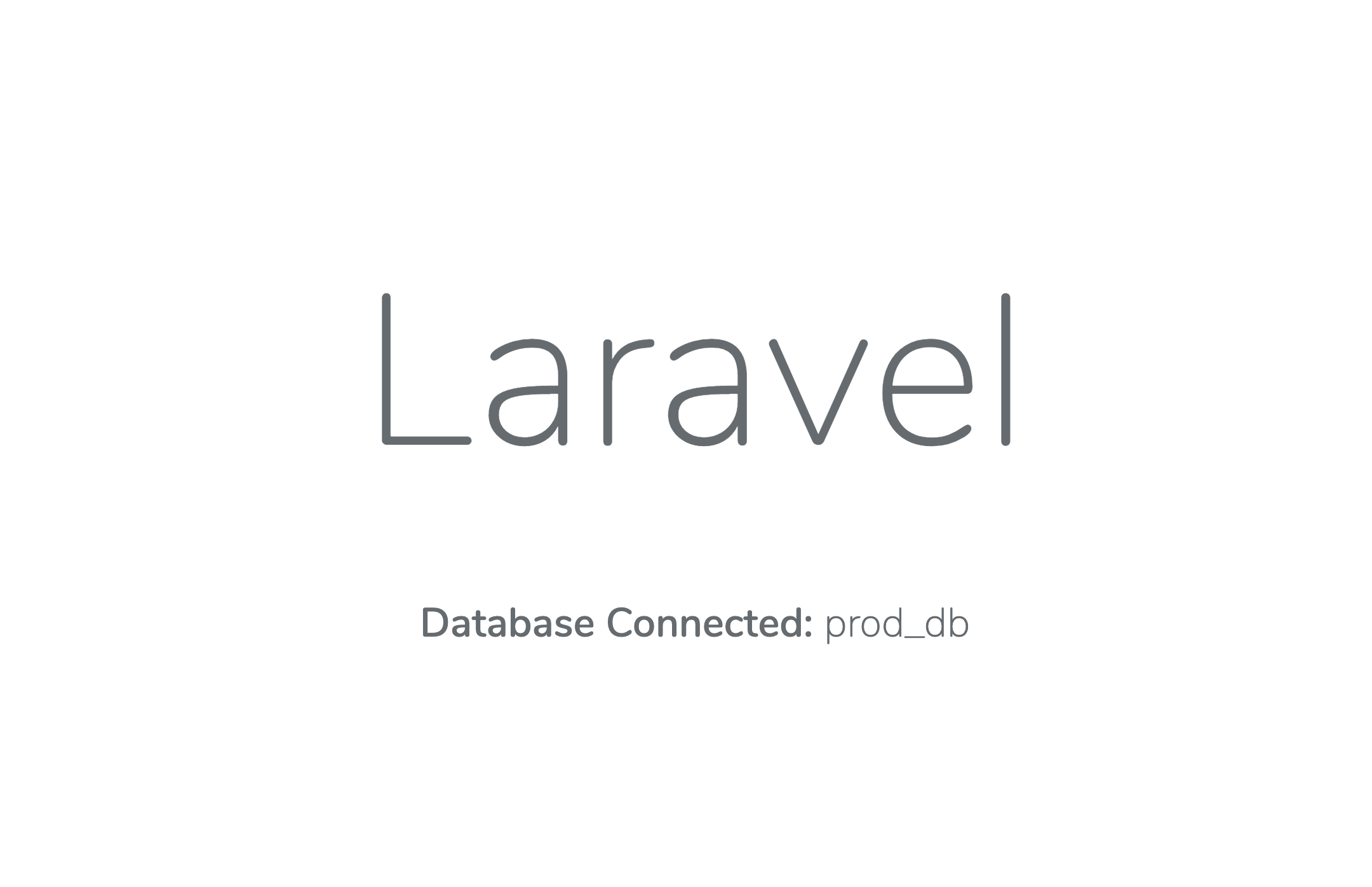 The Laravel application running on Kubernetes using the LAMP Helm chart
