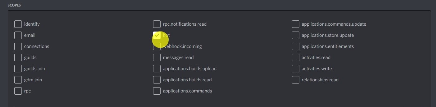 Add bot designation