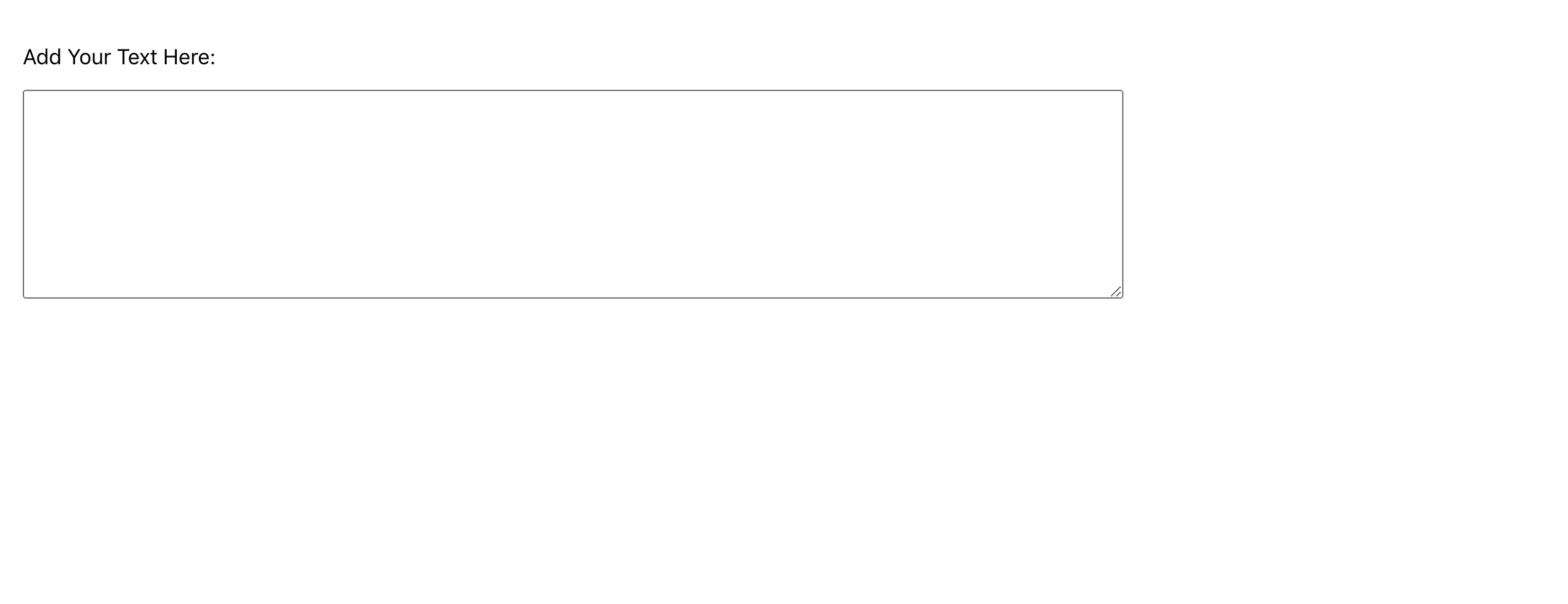 Text area