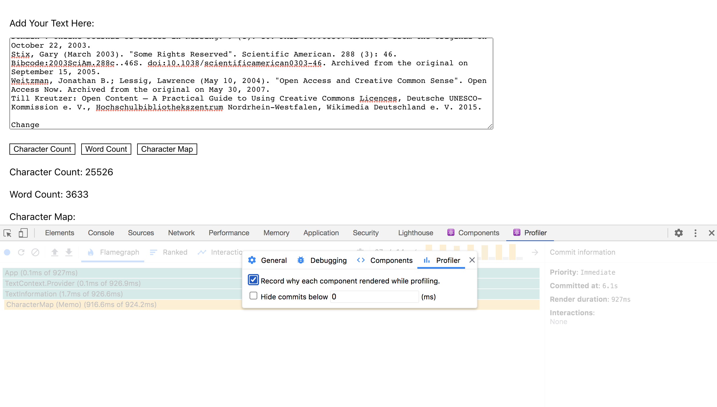 "Record why" Option of the Profiler Tab