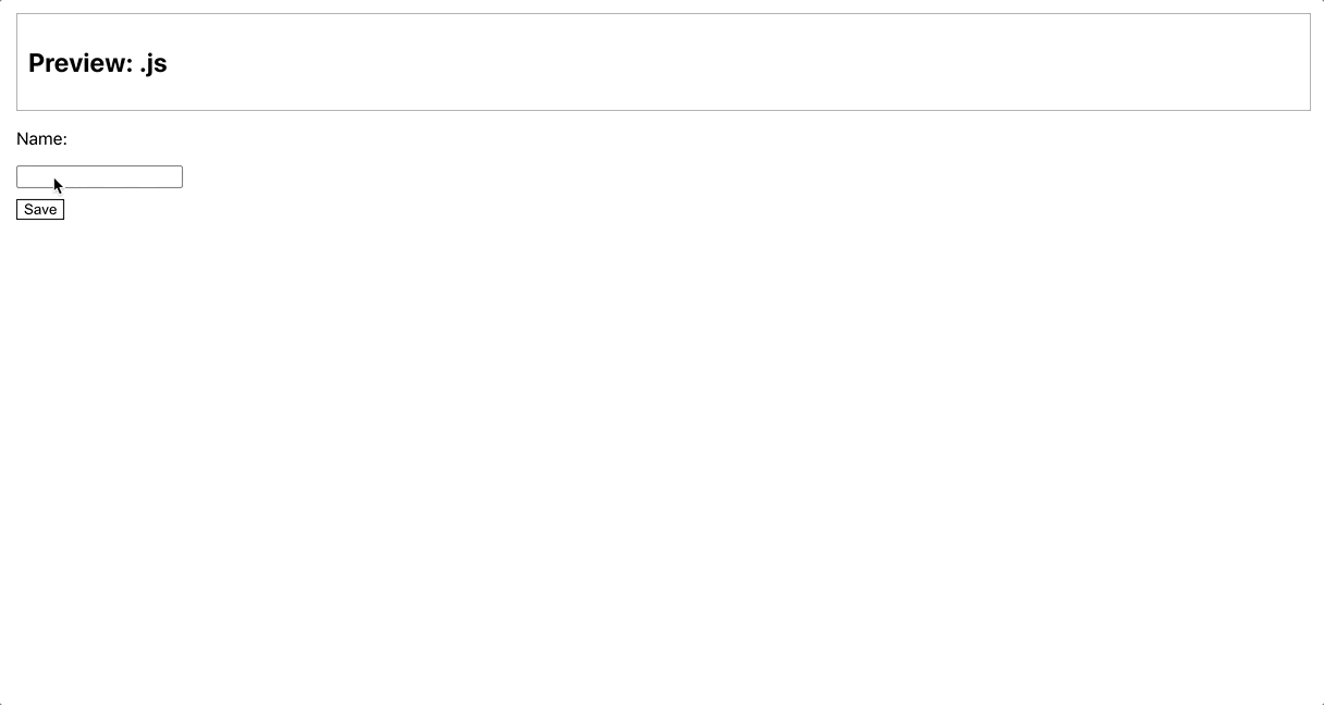 Show information on focus and hide on blur