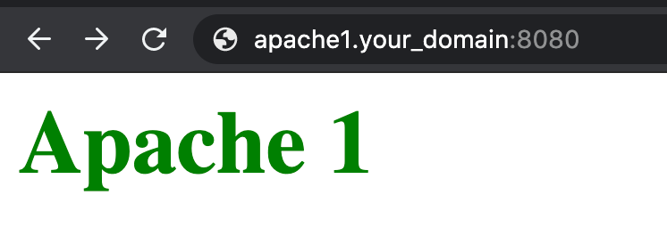 apache1 index page