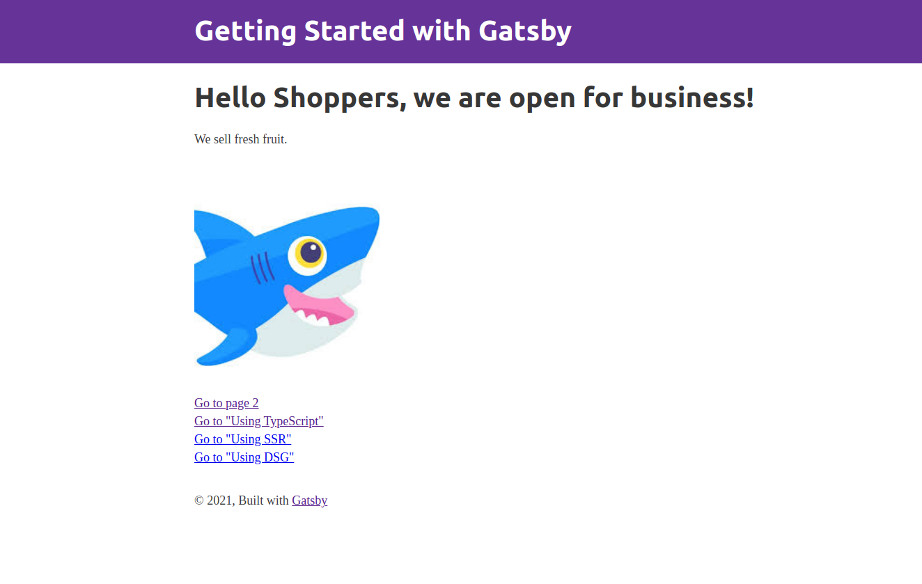 This is the final version of our Gatsby e-commerce site