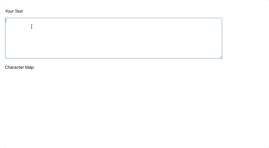 Input with results below