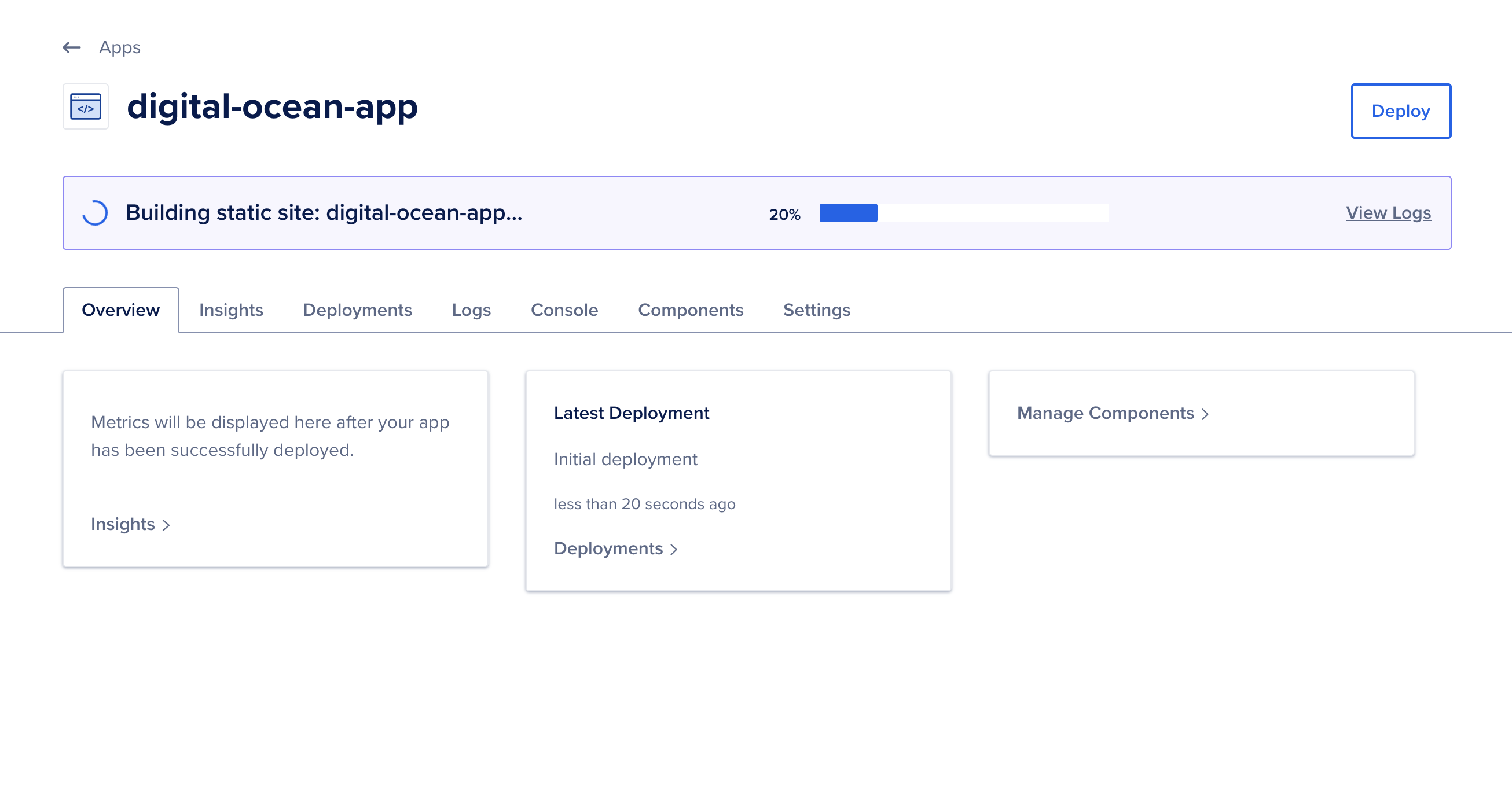 DigitalOcean is building the application page