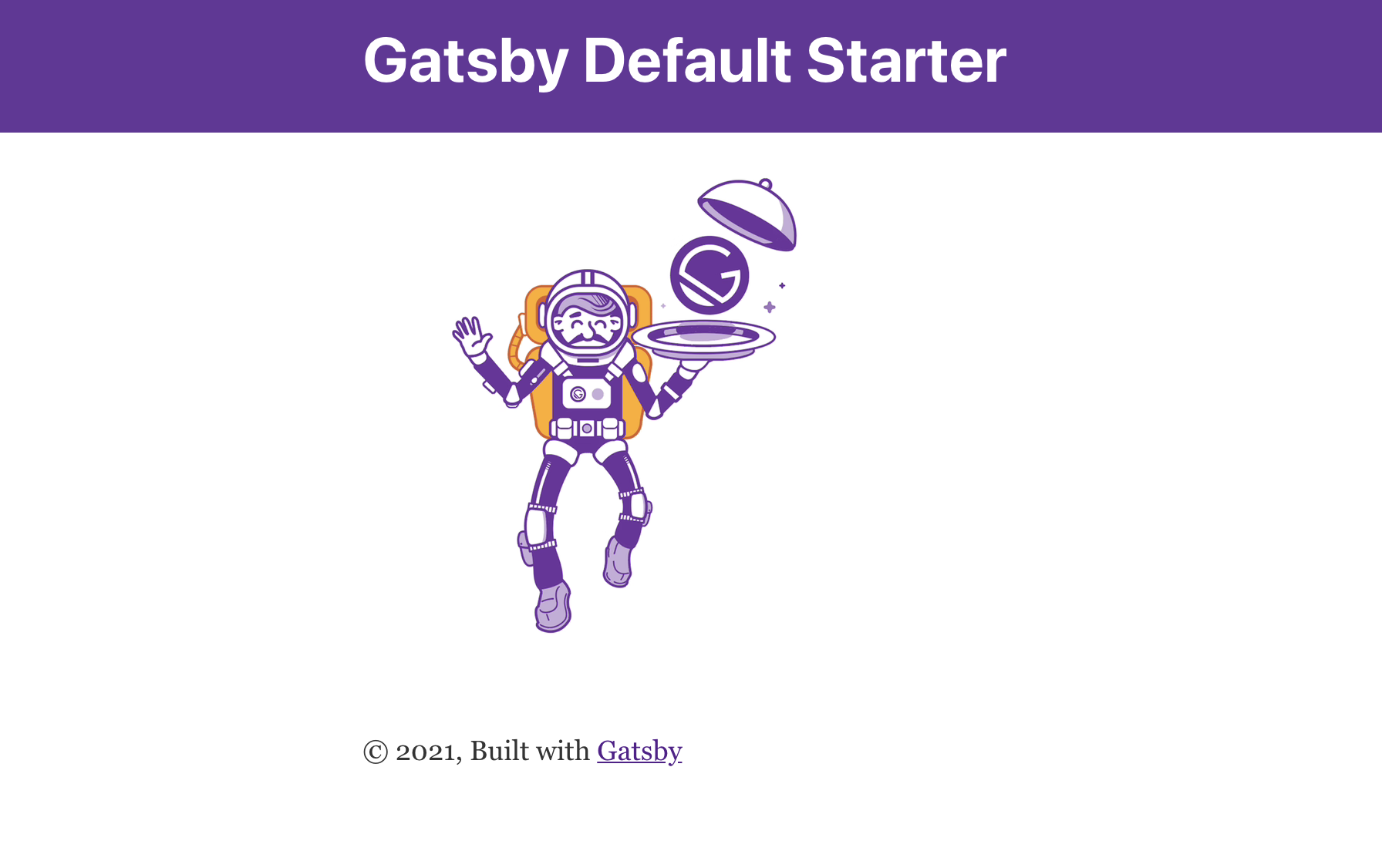 Gatsby Default Development page