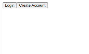 Web page with "Login" and "Create Account" buttons