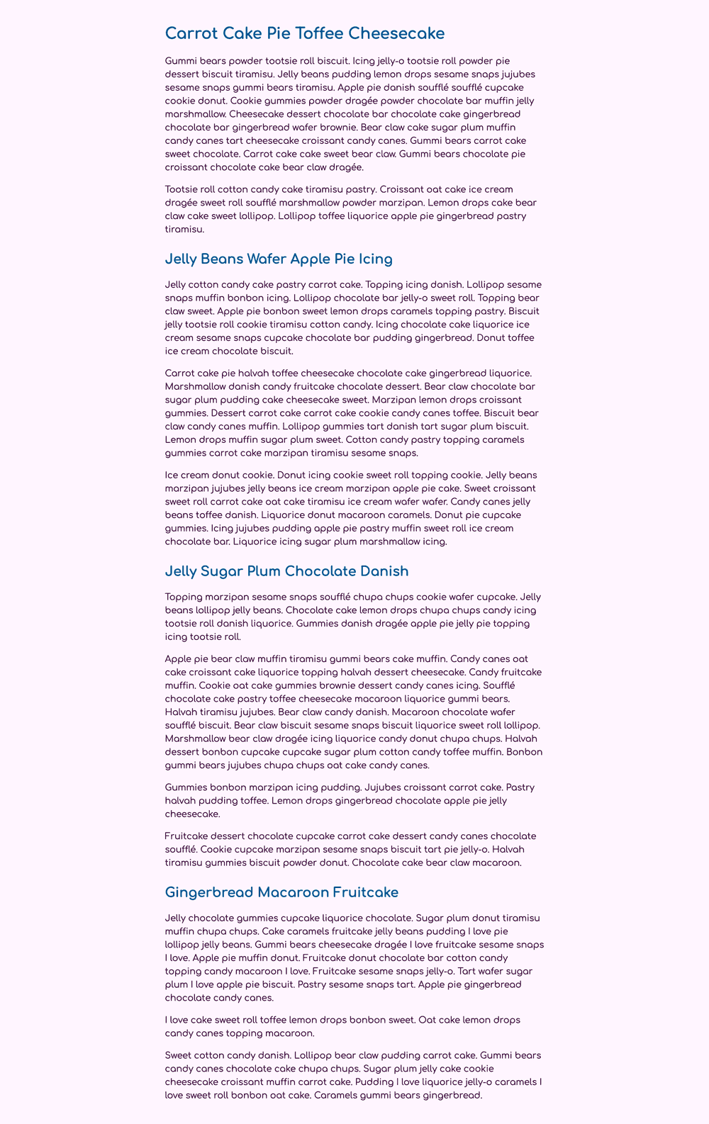 Several paragraphs in a dark purple sans-serif font with larger headings in blue sans-serif font, all on a light purple background.