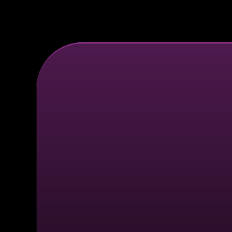 Close-up of a purple rounded corner with light purple highlight.