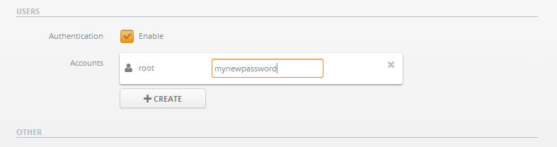 Change password