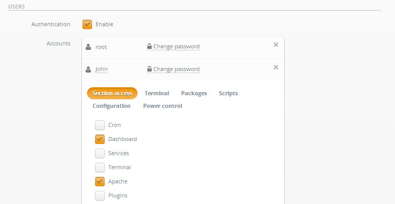 Create user