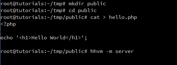 Web Based Hello World Commands