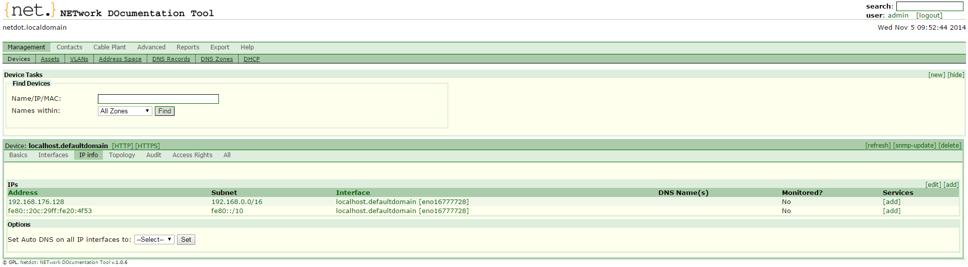 IP Info tab