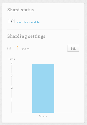 Sharding settings card