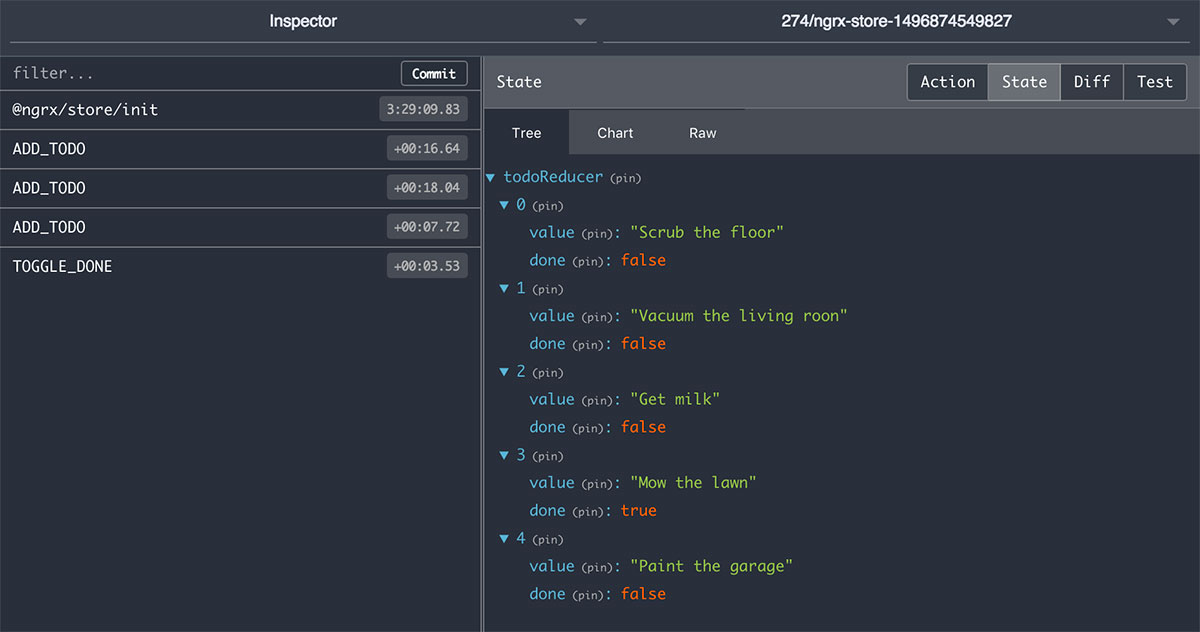 The Redux Devtools扩展正在运行