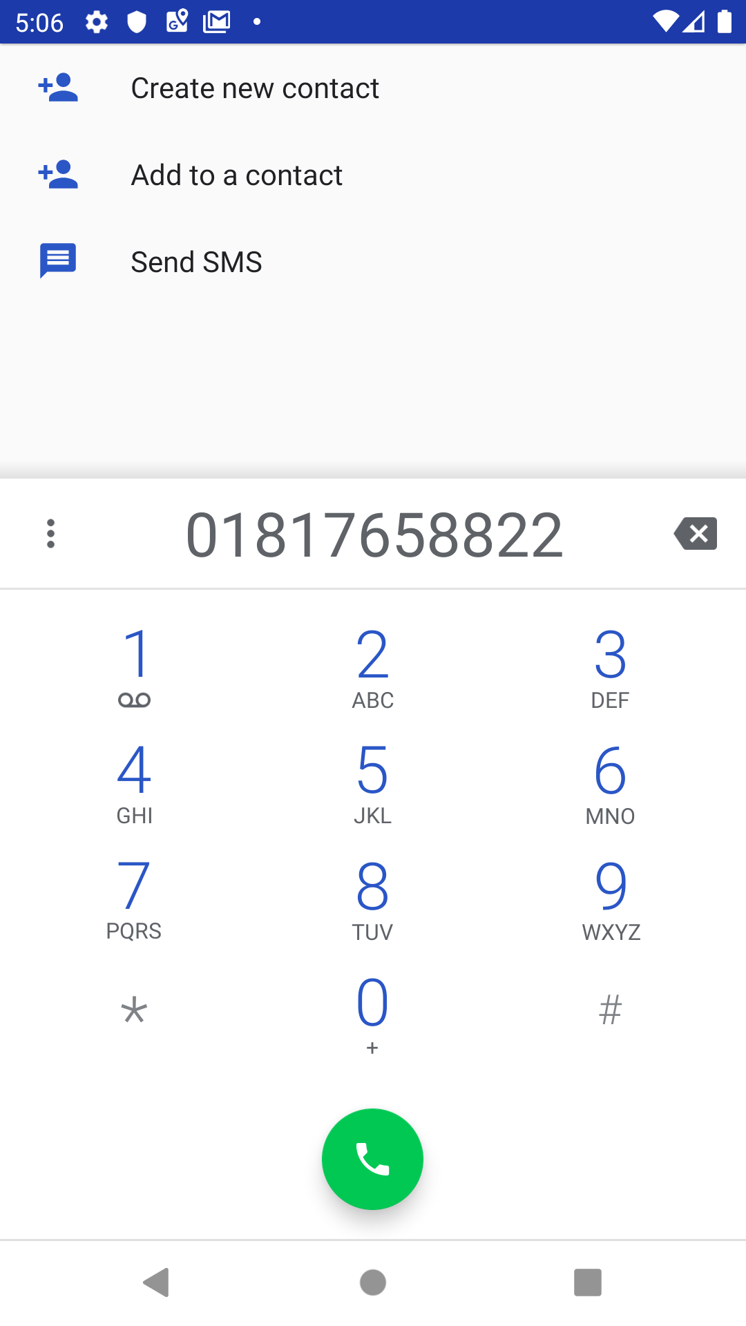 URL_Launcher启动带有联系人和SMS.