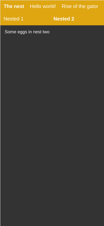 Mobile screenshot of gator tabs