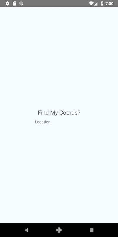 Screen before coordinates