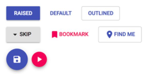Material UI buttons
