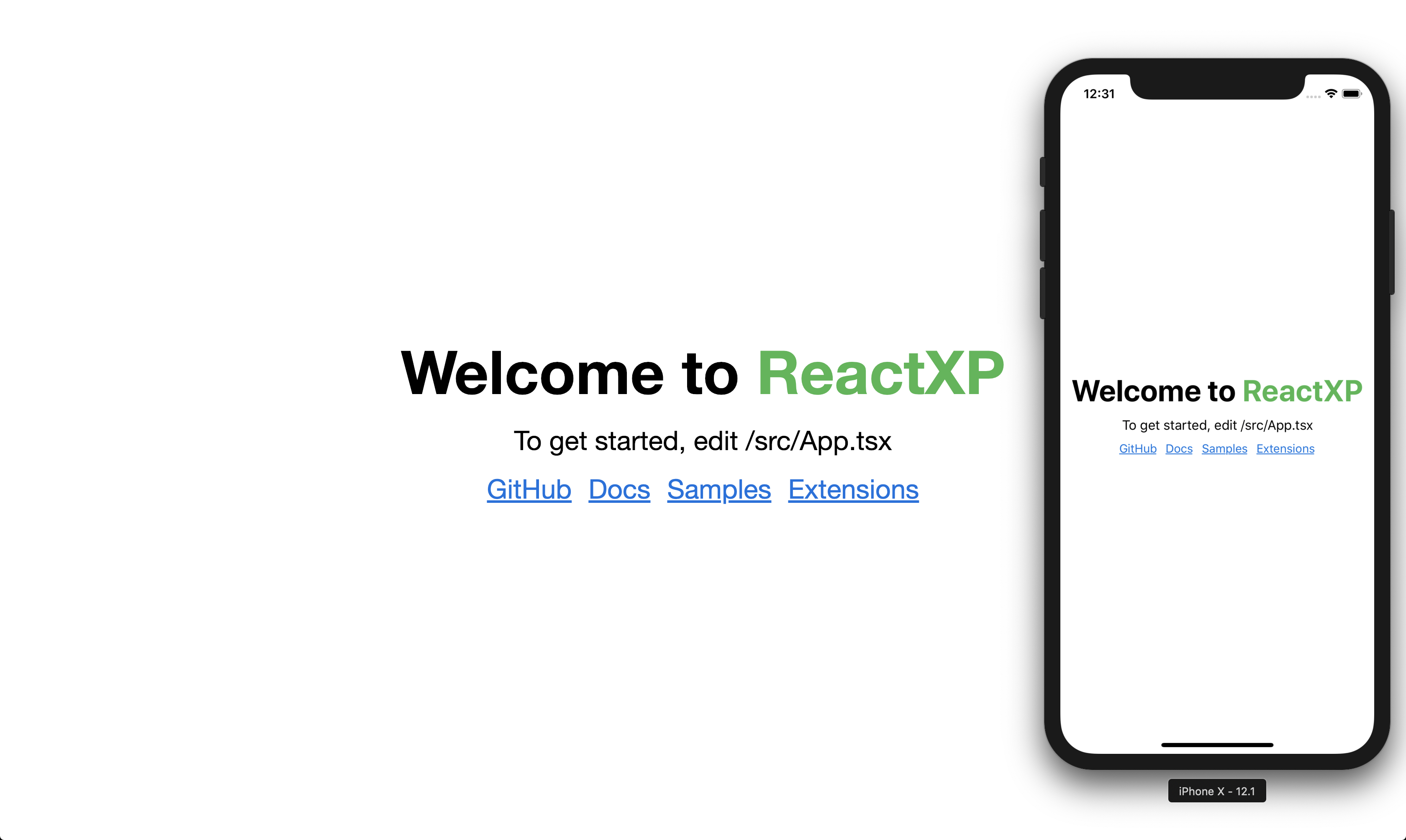Our app running on both Web and iOS