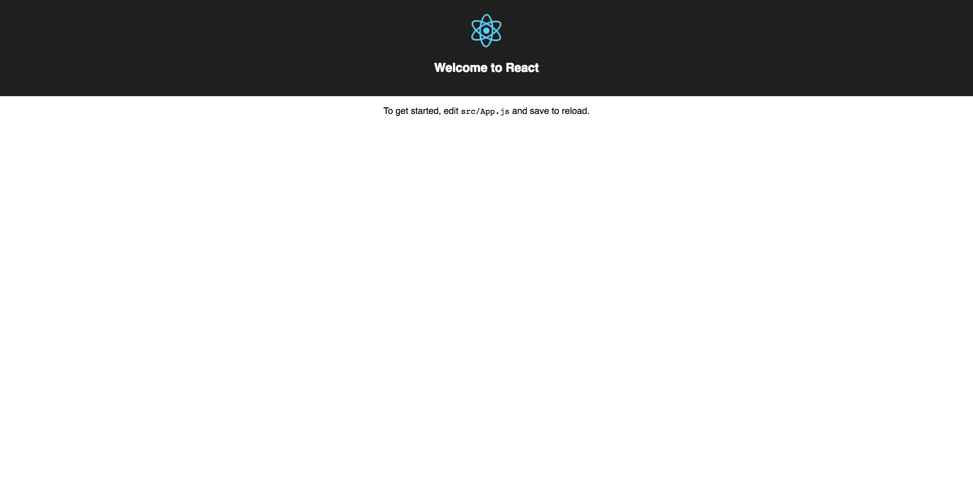 Create React App Default Page