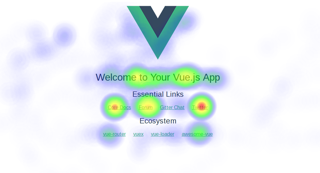 An example of an app with heatmaps. Oooh. Color blobs!