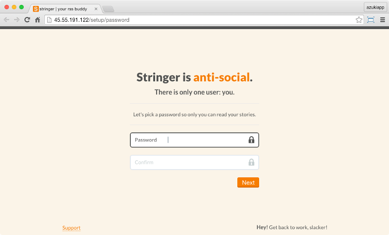 Accessing Stringer running in a Droplet