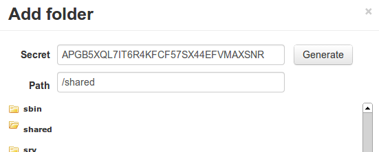 add secret from first