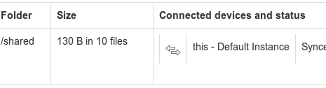 BitTorrent Sync size info