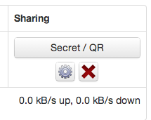 BitTorrent Sync buttons