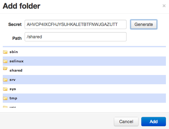 BitTorrent Sync generate secret